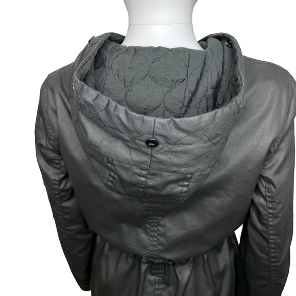 Mint Velvet Black Long Utility Coat 8 - Picture 7 of 10